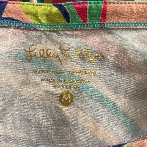 Lilly Pulitzer UPF 50+‎ Sophie Dress Size M Exotic Garden B1 Pink/ Green Floral - Picture 3 of 6